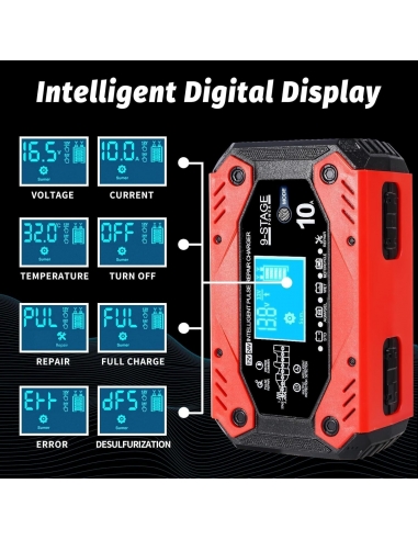 YIFELL H10CD 10A Carica Batteria per...