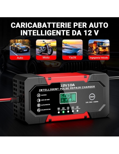 YDBAO XMT Caricabatterie 10A 12V Moto...