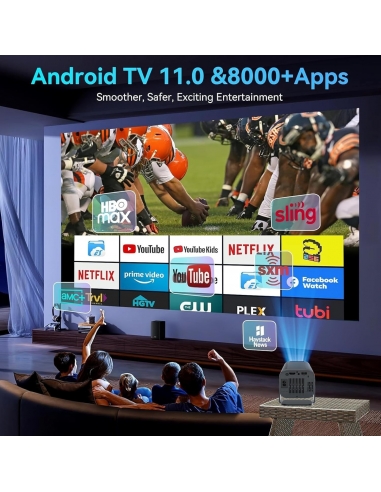 Amovfilm AMX500 Mini proiettori WiFi...