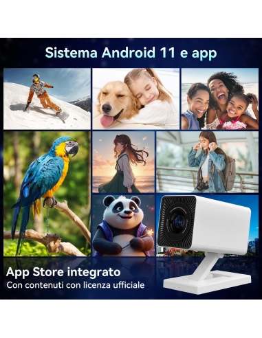 PUTBECY P3 Mini Proiettore 4K Android...