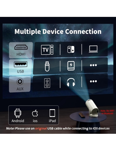 SAINELLOR AMX100 Mini proiettore,...