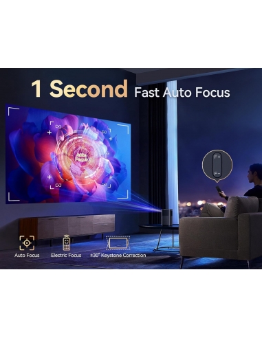 Osoeri OS-RA02 Mini Proiettore 4K...