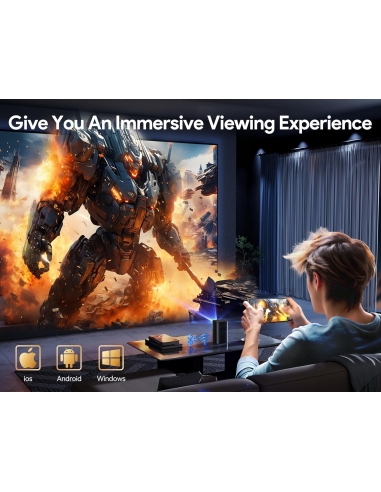 Osoeri OS-RA02 Mini Proiettore 4K...