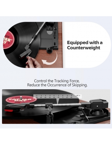 FYDEE A6 Giradischi Vinile Portatile...