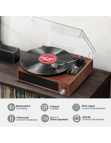 FYDEE A6 Giradischi Vinile Portatile...