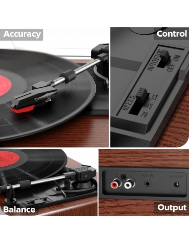 FYDEE A6 Giradischi Vinile Portatile...