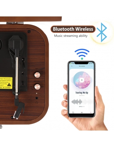 VOKSUN S300 Giradischi, Bluetooth...