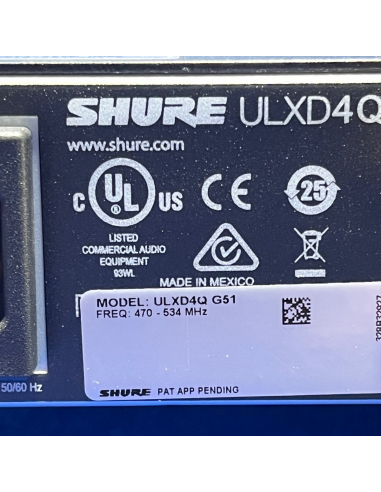 SHURE ULXD4Q G51 Ricevitore Digitale...