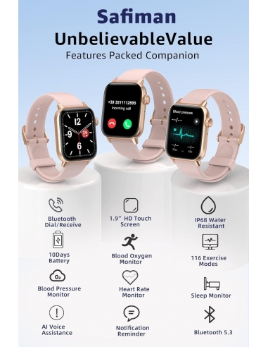 Safiman H5 Smart Watch Mens...