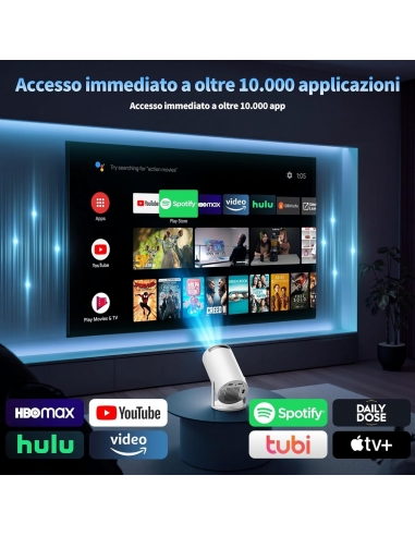 NONETE NT20 Proiettore 1080P FHD Mini...