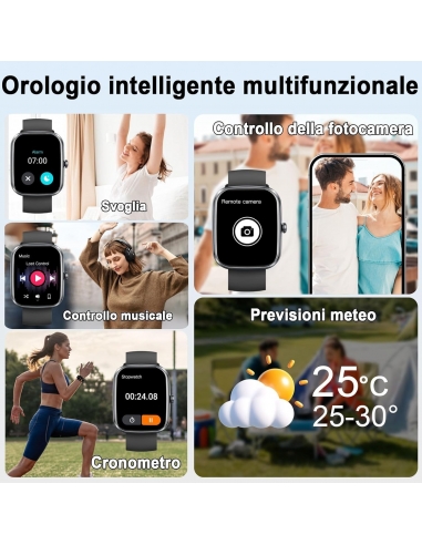 UAUE T60 Smartwatch Uomo Donna, 2025...