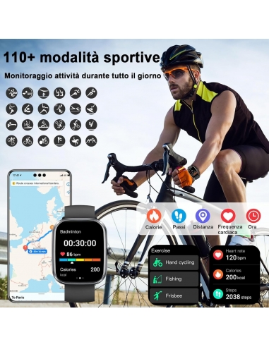 UAUE T60 Smartwatch Uomo Donna, 2025...