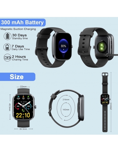 Kuizil T70 Smartwatch Uomo Donna con...