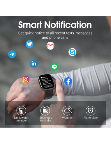 Csasan T70 Smartwatch Uomo Donna con...