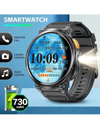 Smart Watch K66 da uomo con torcia...