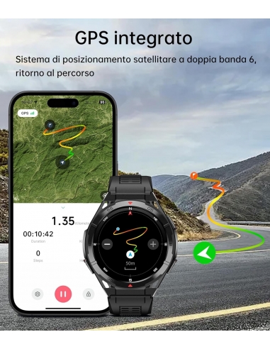 OUKITEL BT12 GPS Smartwatch Uomo...
