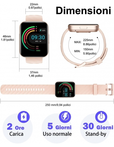 DAKOFIED XL20 Smartwatch Donna...