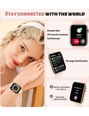 INNOFOVO GOLD Smartwatch Donna con...