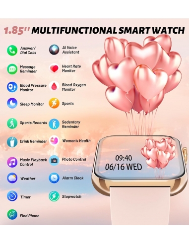 INNOFOVO GOLD Smartwatch Donna con...