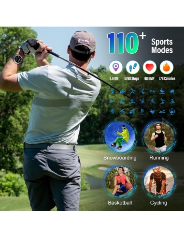 QECNATO S10 Smartwatch Uomo Militare...