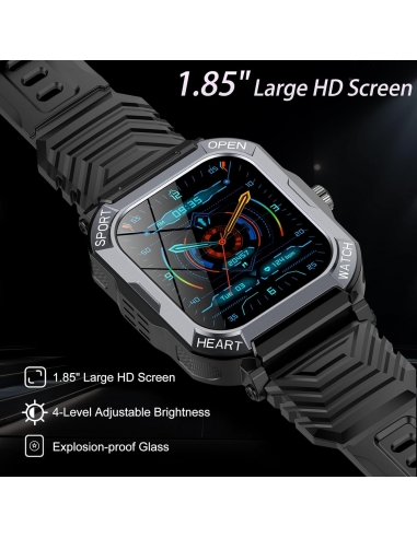 XINWLD H30 Smartwatch Uomo, 1.85" con...