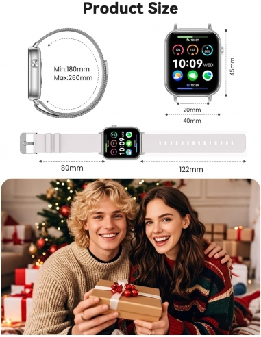 FITONME F128 Smartwatch Donna, 1.83”...