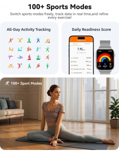 FITONME F128 Smartwatch Donna, 1.83”...