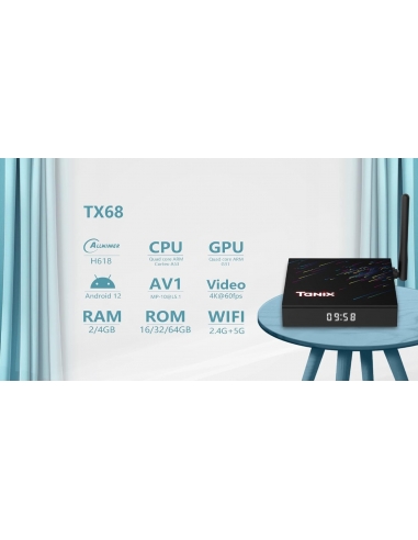 TANIX TX68 Android 12.0 TV Box, Smart...