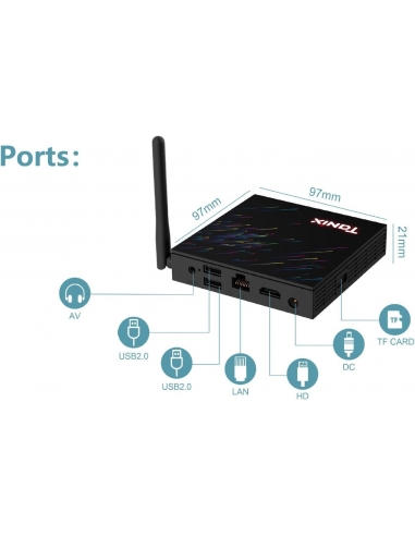 TANIX TX68 Android 12.0 TV Box, Smart...