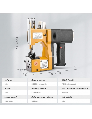 KOTSY GK9 220V Macchina da Cucire per...