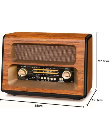 PRUNUS J-199 Radio Vintage Portatile...