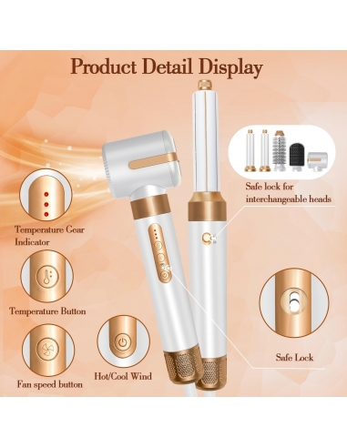 Phon 7 in 1 asciugacapelli spazzola...