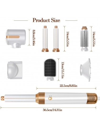 Phon 7 in 1 asciugacapelli spazzola...