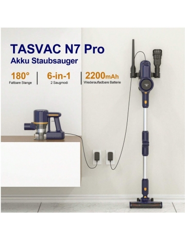 TASVAC N7PRO Aspirapolvere Scopa 6 in...