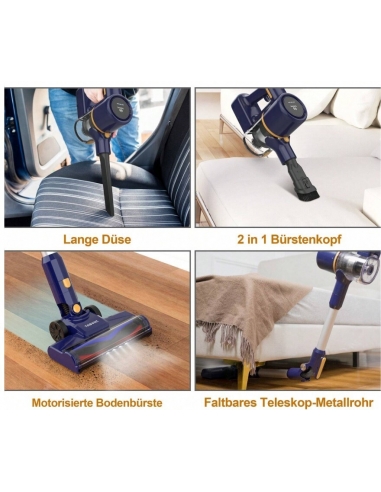 TASVAC N7PRO Aspirapolvere Scopa 6 in...