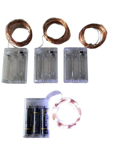 Led Stringa Luci Batteria 5m 50 Led...
