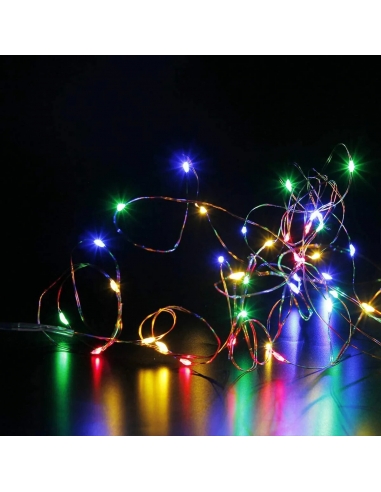 Led Stringa Luci Batteria 5m 50 Led...