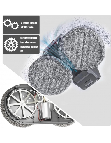 Kit Ricambio Spazzola Lavapavimenti...