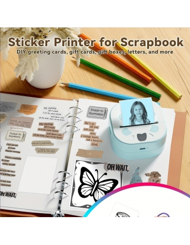 Mini stampante fotografica portatile...