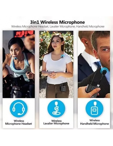 Bietrun WXM07 UHF Wireless Lavalier...