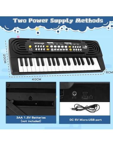 KEYBOAR 9308 Pianola Bambini 37...