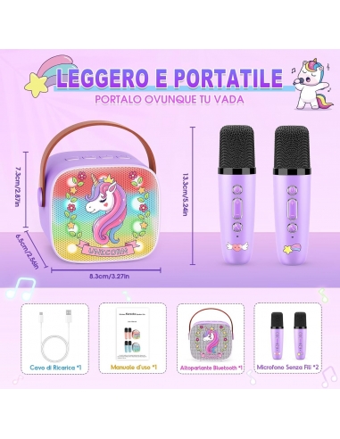 Karaoke WJ12484 per Bambini con 2...