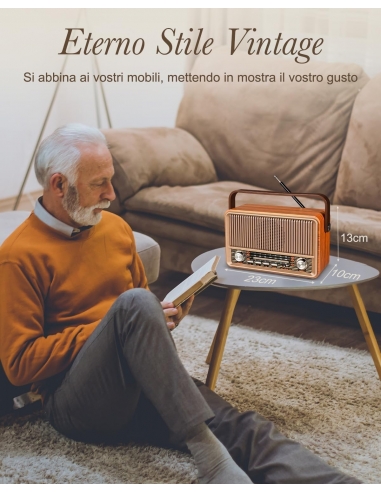 PRUNUS J-120 Radio Portatile Vintage...