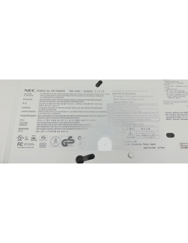 VIDEOPROIETTORE NEC PA600X ANSI LUMEN...