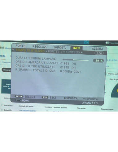 VIDEOPROIETTORE NEC PA600X ANSI LUMEN...