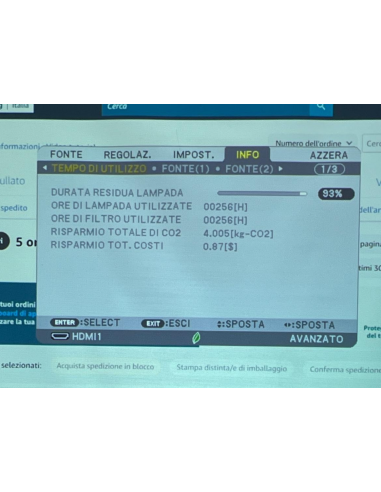 VIDEOPROIETTORE NEC P451W 4500 ANSI...