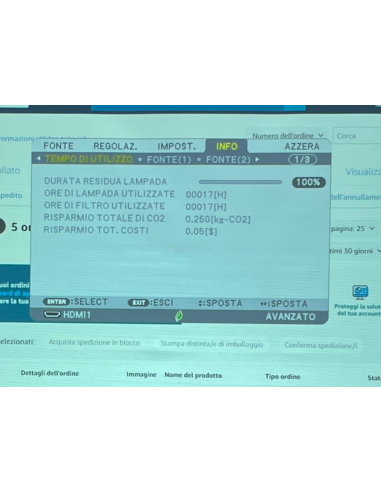 VIDEOPROIETTORE NEC P451W 4500 ANSI...