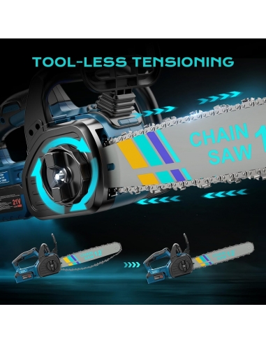 Mini Motosega JY-CH1201 a Batteria 12...