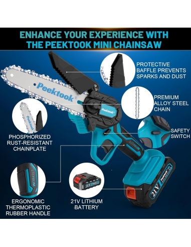 PEEKTOOK SKU002010 Mini Motosega a...
