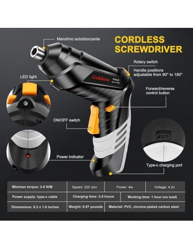 Goldsea TY002 Cacciavite Elettrico a...